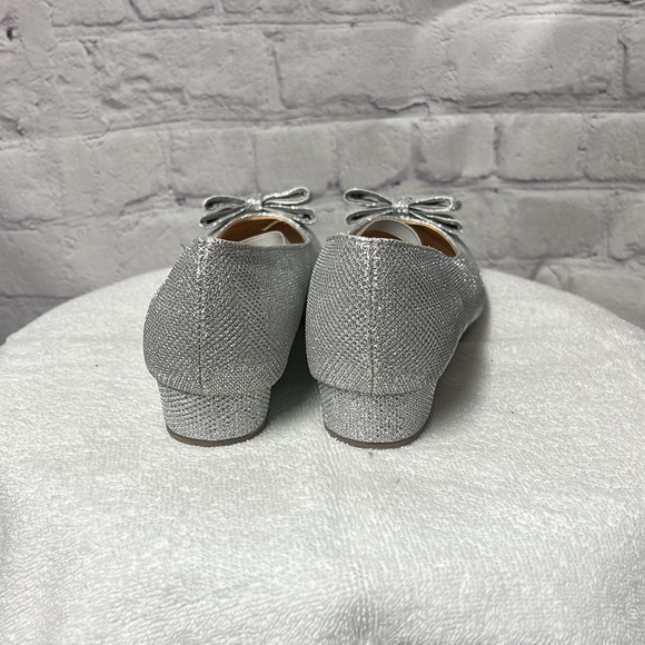 Silver wedge shoes, never worn, NWOT - Picture 3 of 6